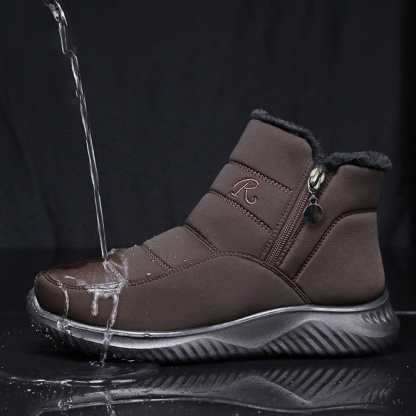 Winterwarme High-Top-Schuhe aus verdickter Samtbaumwolle für Männer und Frauen