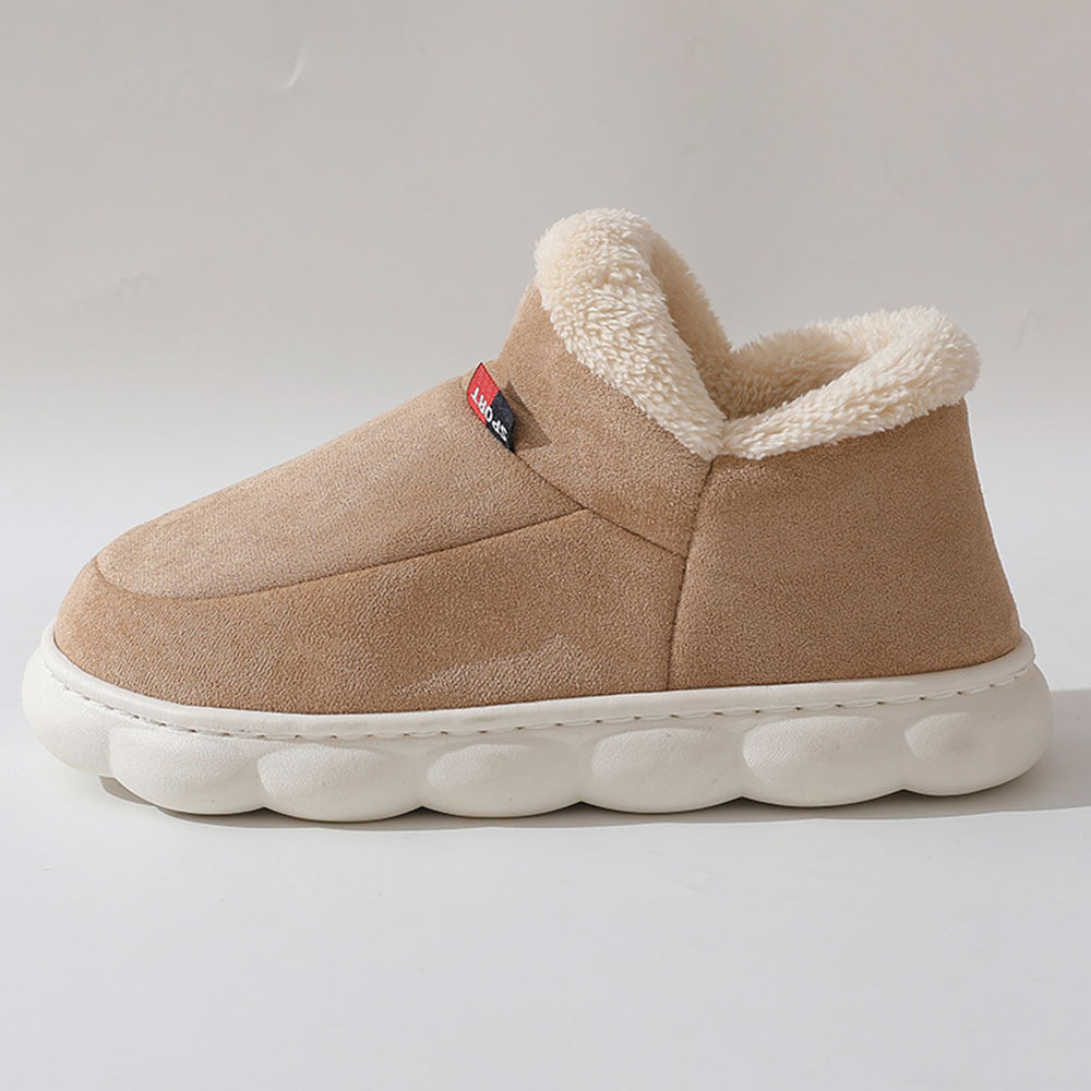 Neue Heimschuhe mit dicken Sohlen und Fleece-Baumwolle