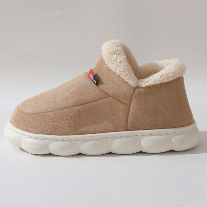Neue Heimschuhe mit dicken Sohlen und Fleece-Baumwolle