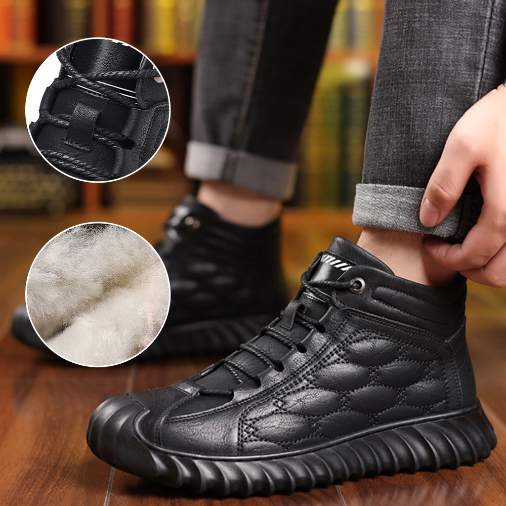 Warme Herren-Schneeschuhe aus Fleece für den Winter
