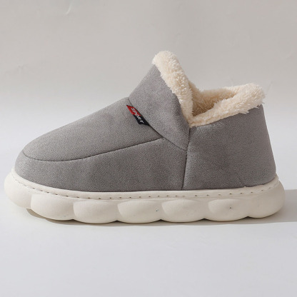 Neue Heimschuhe mit dicken Sohlen und Fleece-Baumwolle