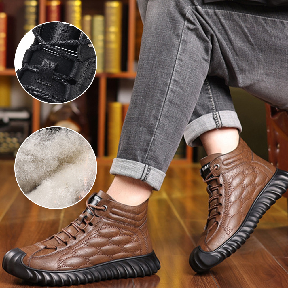 Warme Herren-Schneeschuhe aus Fleece für den Winter