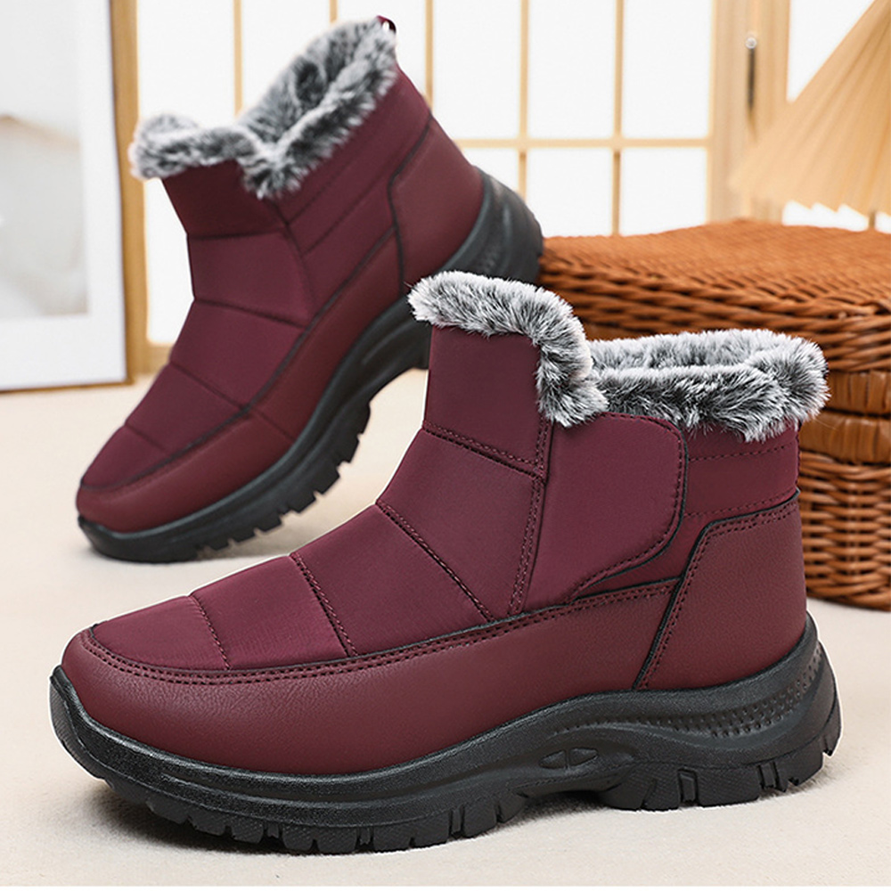 Winterliche kurze warme Schneestiefel für Damen und Herren