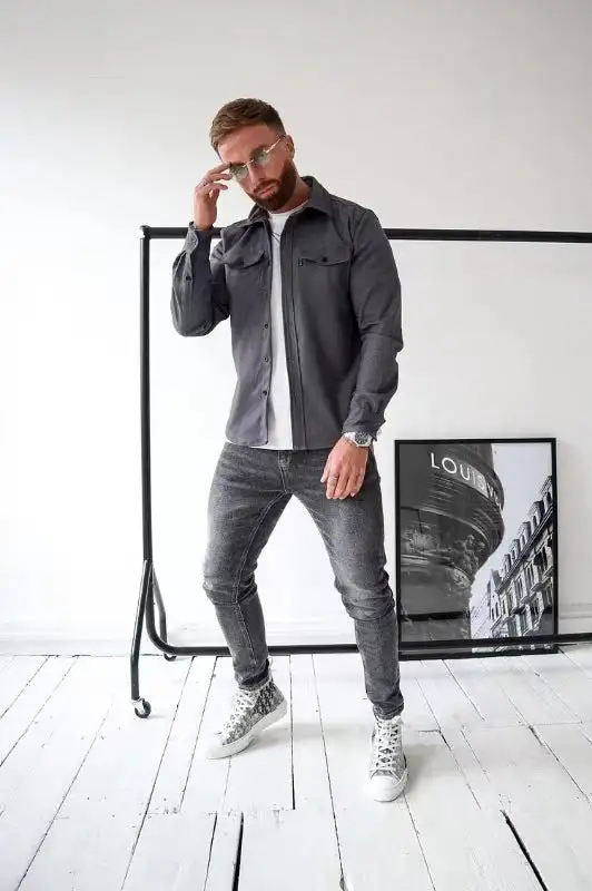 Knopfleisten Jacke für Herren