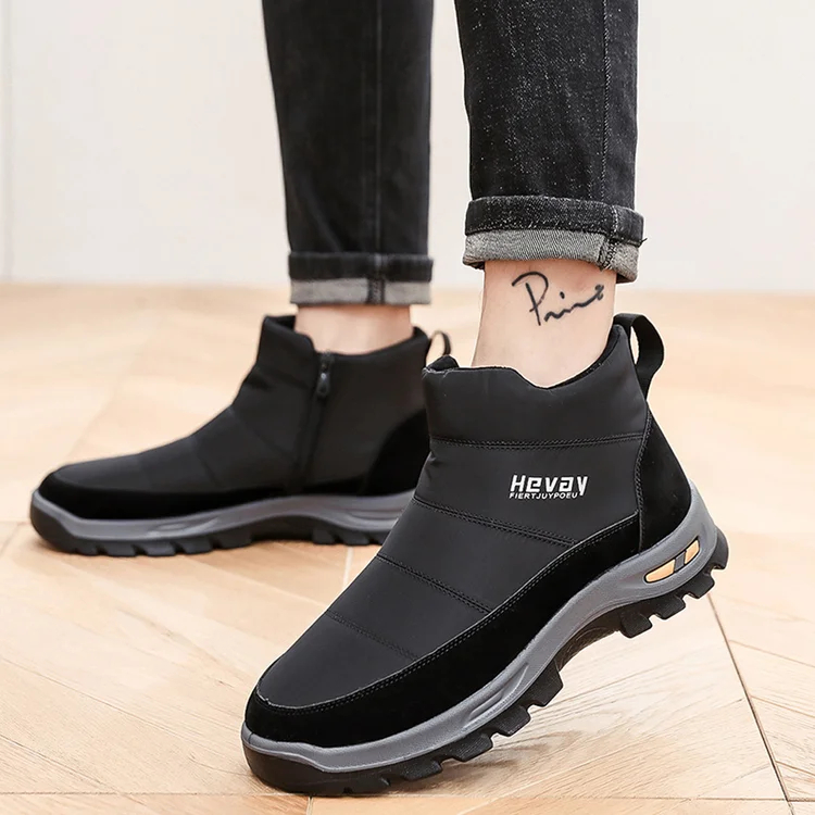 Wintermode warme wasserdichte Herren-Schneestiefel