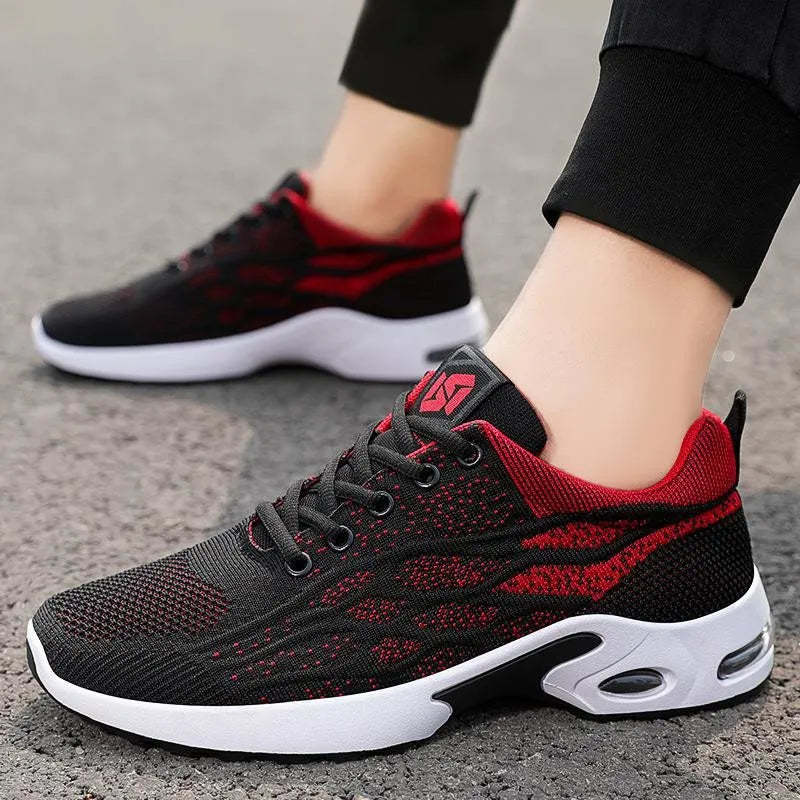 🔥Fußdruck entlasten🔥Männer Sneaker Orthopädische Mesh Schnürung Atmungsaktive Leichte Sportliche Laufschuhe W069
