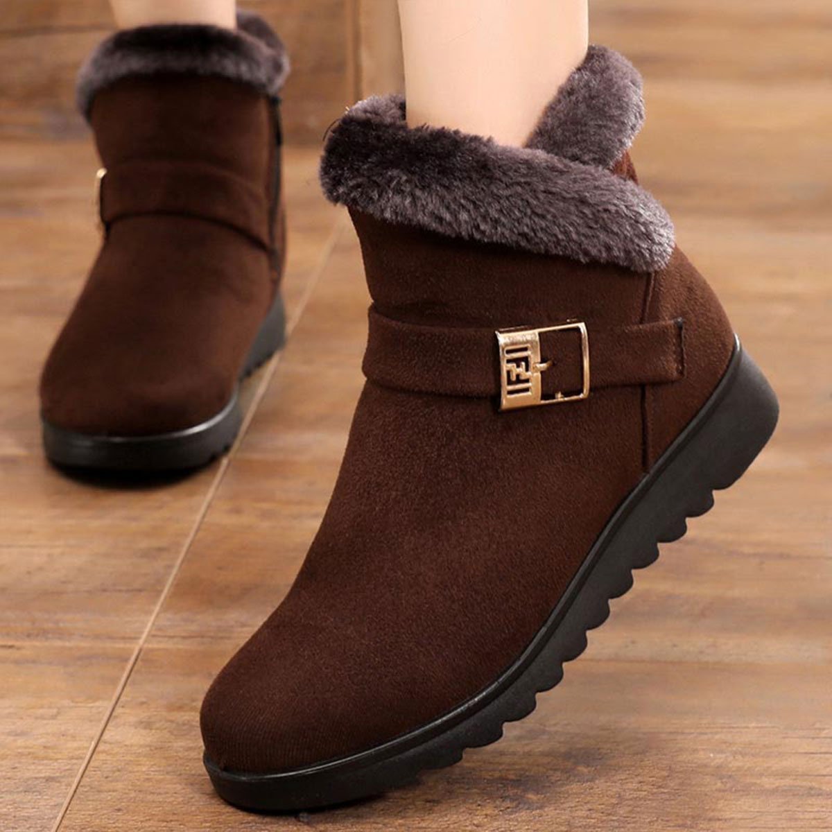 Warme Baumwollstiefel für Damen