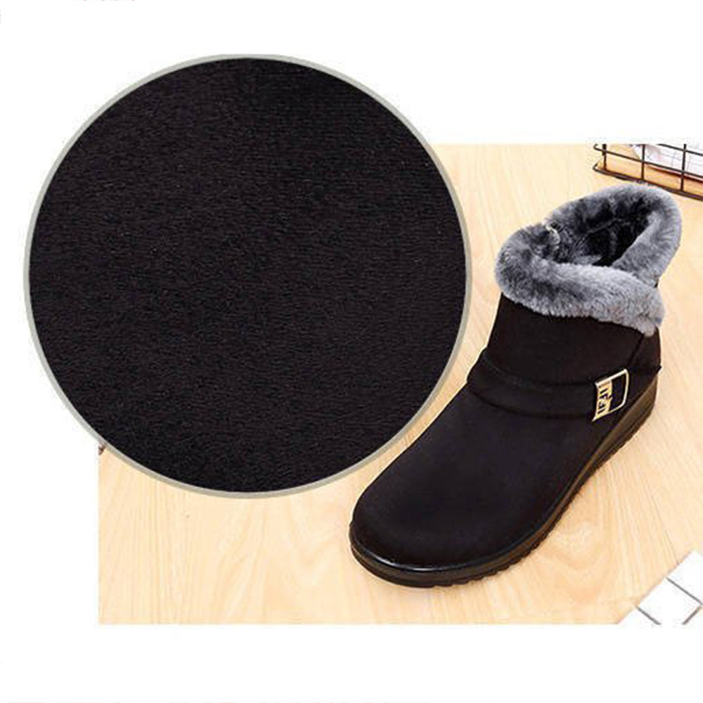 Neuer Winter plus samtgepolsterte rutschfeste Kurzrohr-Schneestiefel