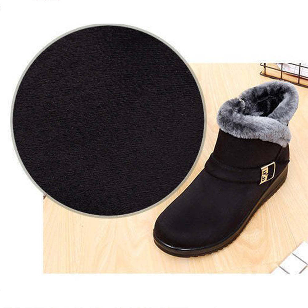 Neuer Winter plus samtgepolsterte rutschfeste Kurzrohr-Schneestiefel