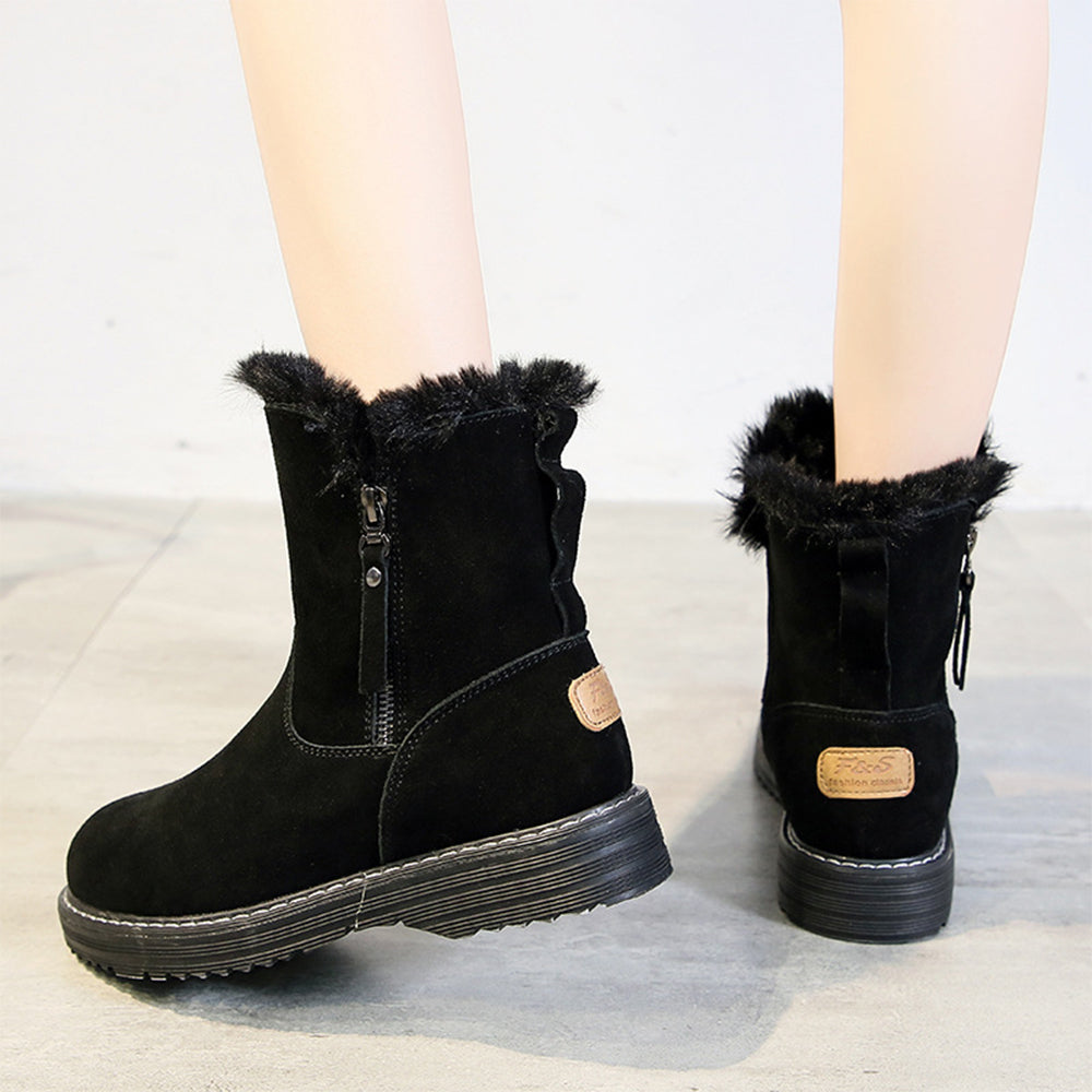 Neue, lässige, verdickte warme Damenstiefel für den Winter
