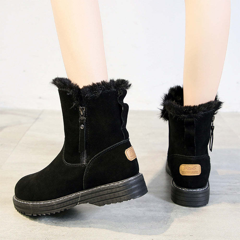 Neue, lässige, verdickte warme Damenstiefel für den Winter