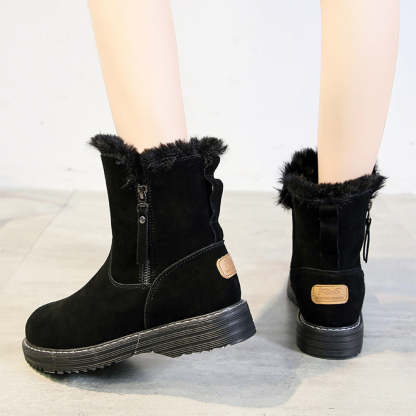 Neue, lässige, verdickte warme Damenstiefel für den Winter