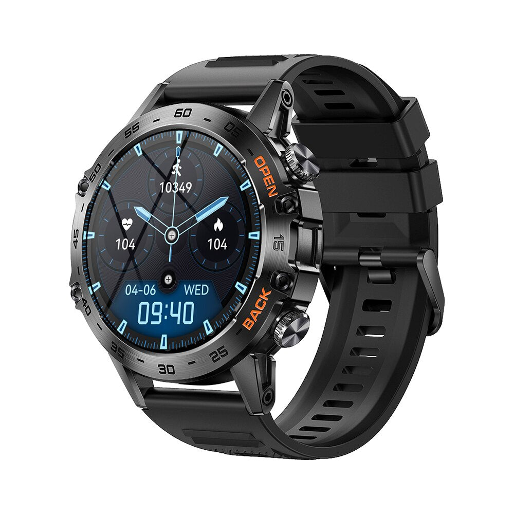 Luxuriöse 1,39-Zoll Bluetooth-Anruf-Smartwatch für Männer: Sport- und Fitnessuhren | IP68 Wasserdichte Smartwatch für Xiaomi Android iOS K52