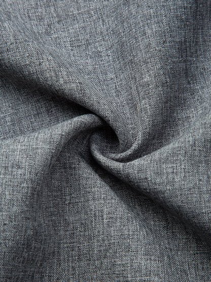 Mehrfarbiges Schlichtes Herrenhemd aus Naturfaser mit Knopfleiste