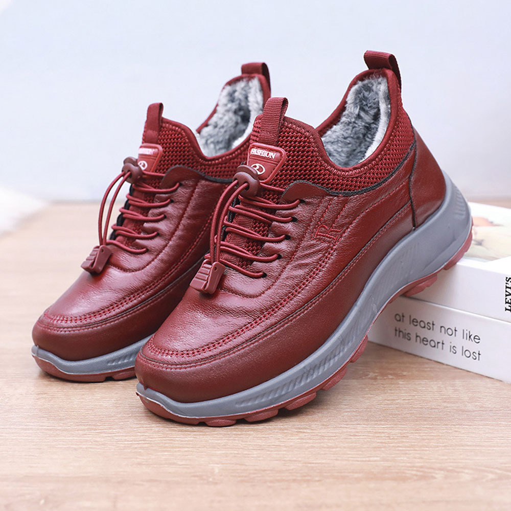 Winter-Damen-Schuhe aus samtverdickter weicher Sohle aus warmer Baumwo