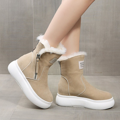 Winterstiefel für Damen mit dicker Sohle