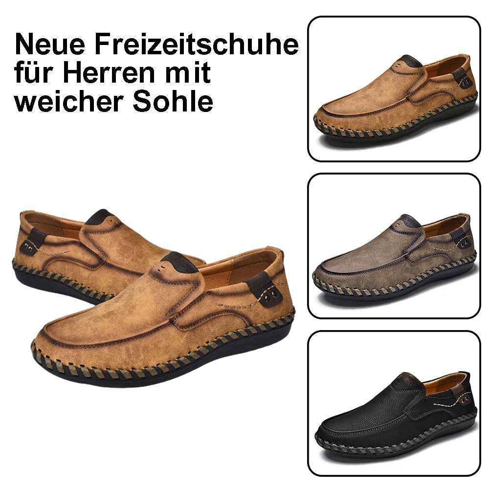 Neue handgefertigte Herren-Freizeitschuhe mit weicher Sohle
