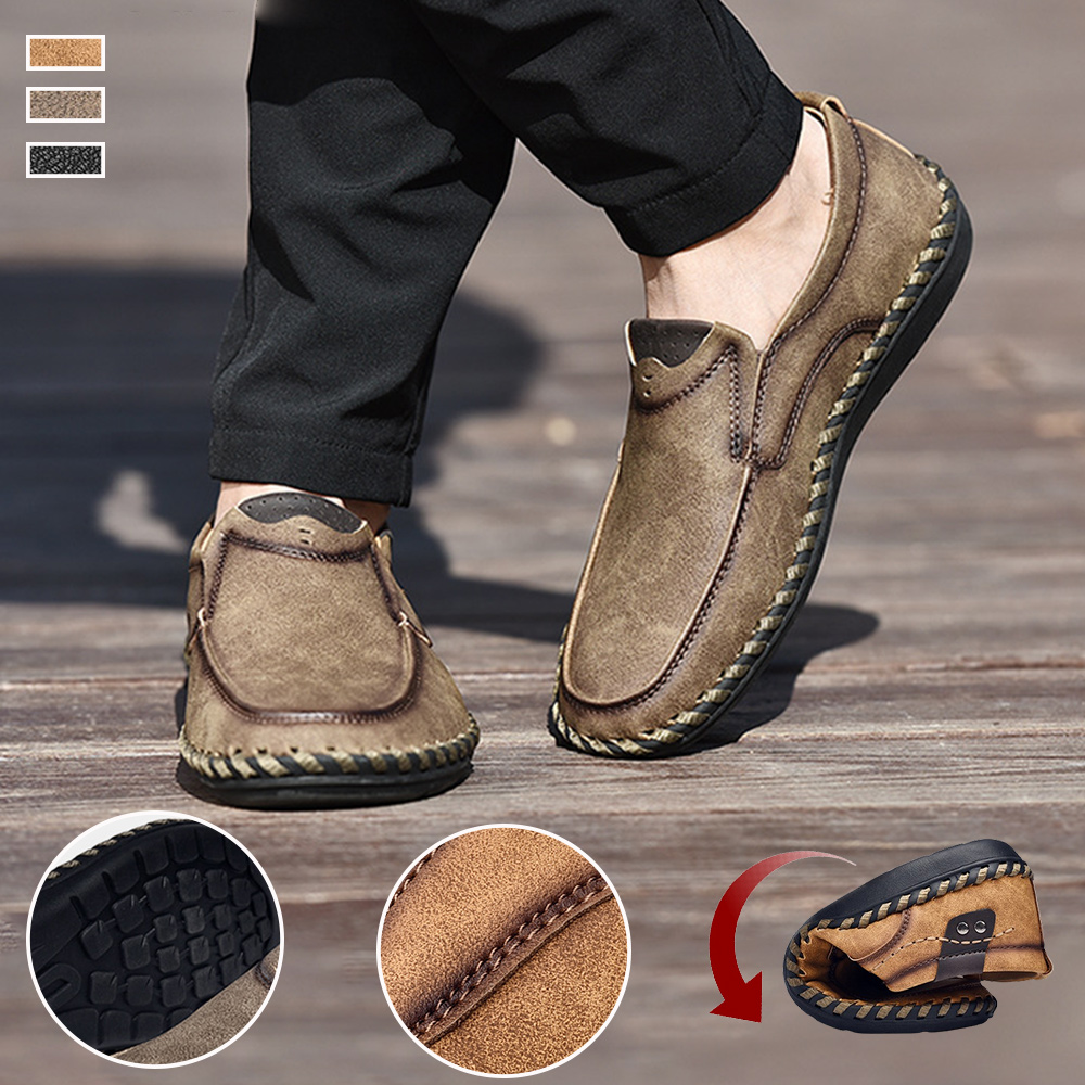 Neue handgefertigte Herren-Freizeitschuhe mit weicher Sohle