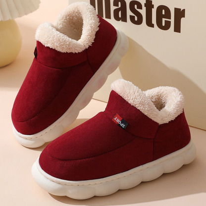 Neue Heimschuhe mit dicken Sohlen und Fleece-Baumwolle