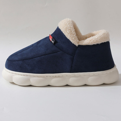 Neue Heimschuhe mit dicken Sohlen und Fleece-Baumwolle