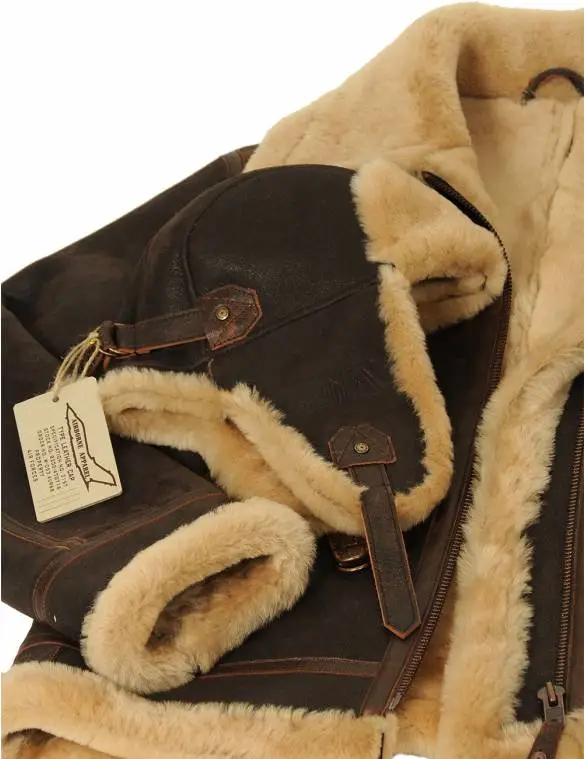 B-3 Bomberjacke aus Schaffell