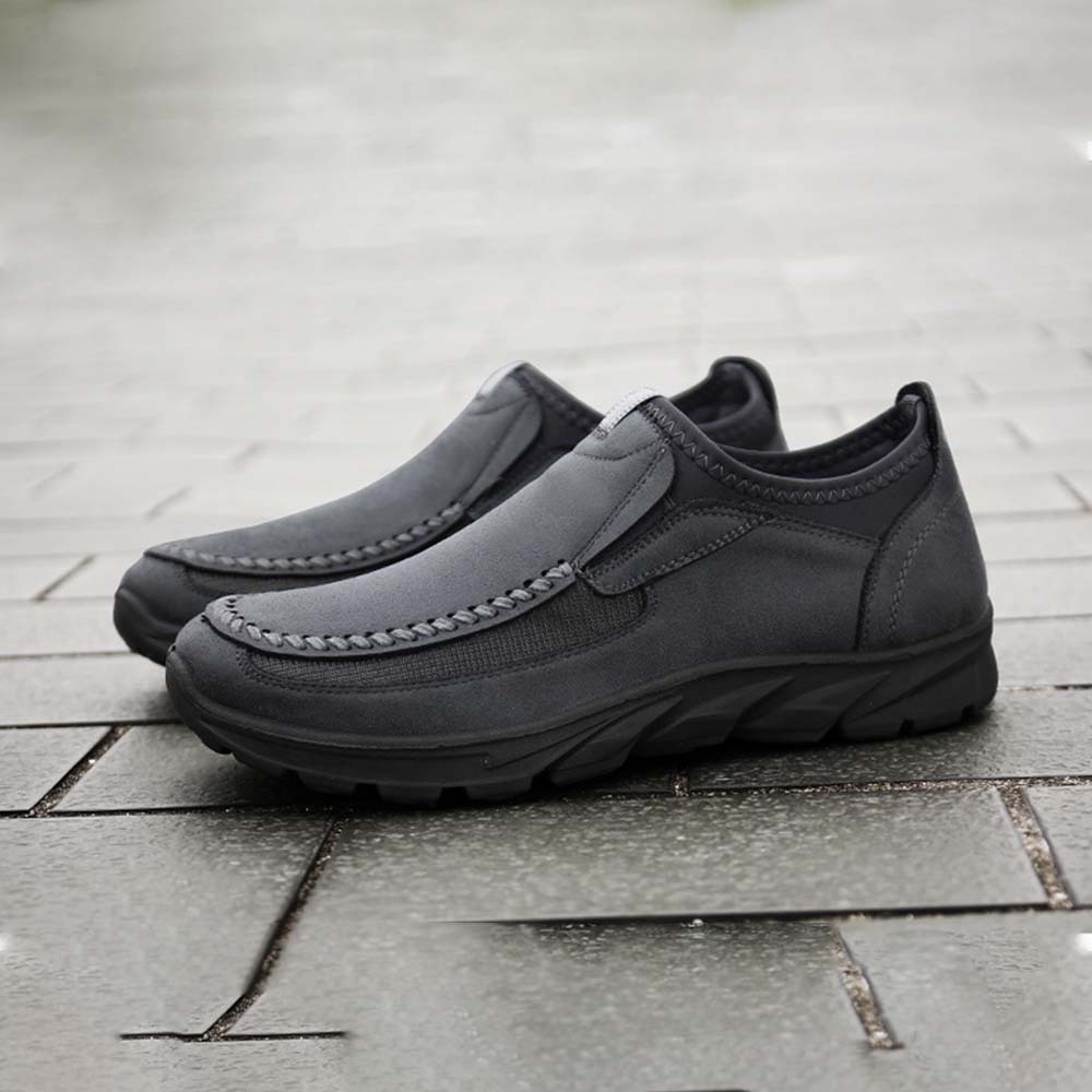 Lässige, atmungsaktive Herren-Loafer aus Leder