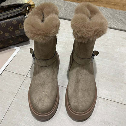 Winter neuer Stil plus samtverdickte warme Mittelrohr-warme Schuhe