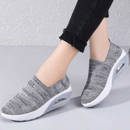 Atmungsaktive Luftpolster-Sneaker für Damen aus Fliegenstrick
