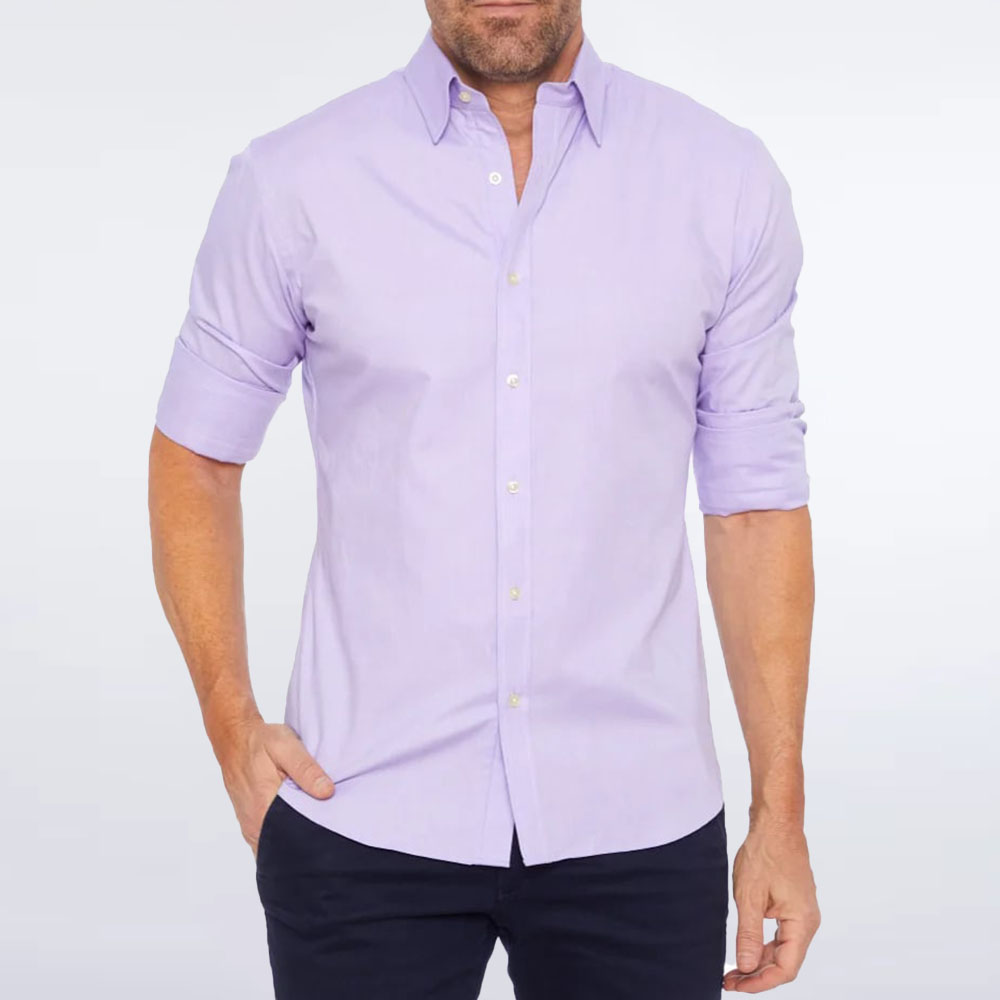 THERLING Camicia elasticizzata con cerniera da uomo nuova primavera