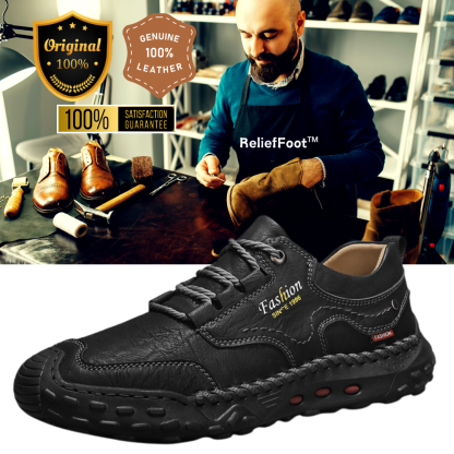 (🔥Räumungsverkauf – 70 % Rabatt) Herren-Freizeitschuhe aus Rindsleder mit handgenähter Zehenkappe aus Verbundmaterial