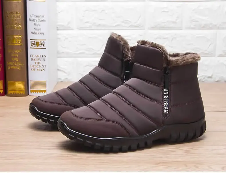 2024 Unisex-Winterstiefeletten – Reißverschlussstiefel für den Winter (Unisex-Schneestiefel)