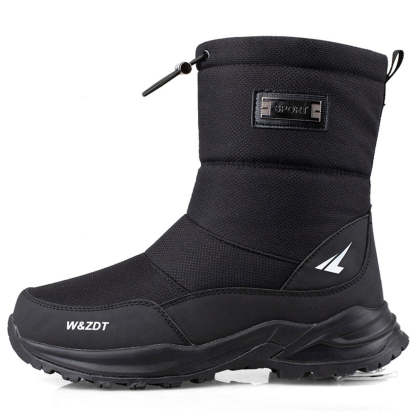 Winter Outdoor Herren Fleece verdickte kurze Röhre warme Schuhe