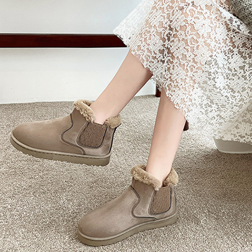 Winter neuer Stil plus Samtmode warme Baumwollschuhe Stiefeletten Schuhe