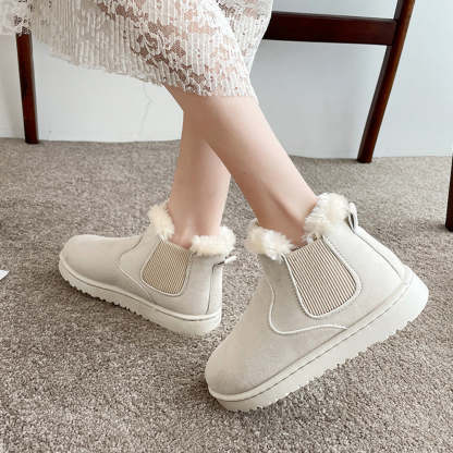 Winter neuer Stil plus Samtmode warme Baumwollschuhe Stiefeletten Schuhe