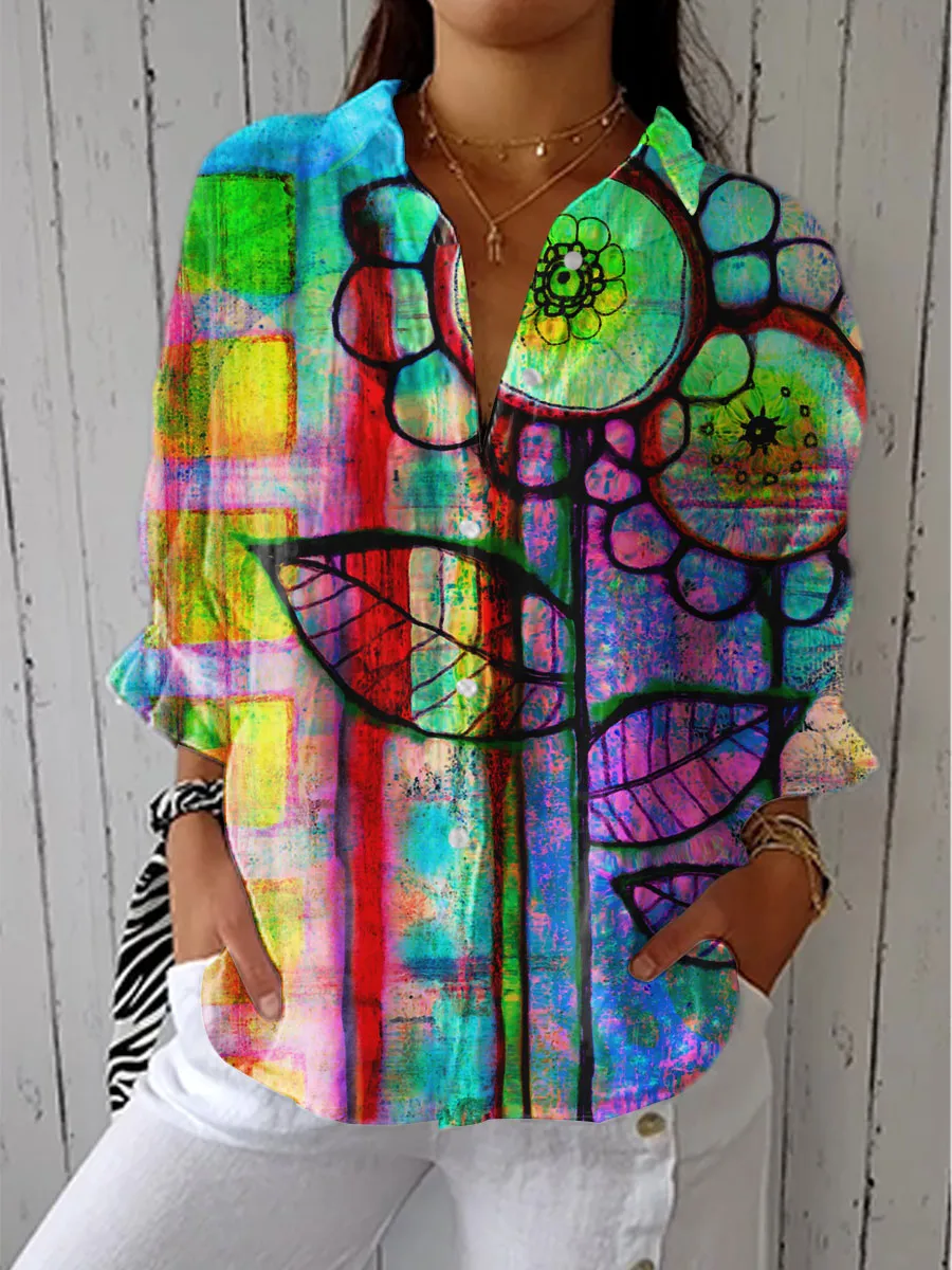 Joelle™ Artistic Bloom Bluse