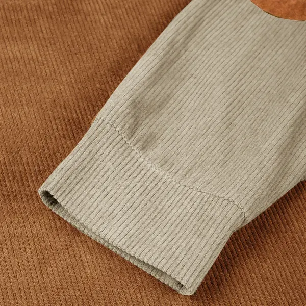 Lässiges Outdoor-Sweatshirt mit Raglanärmeln für Herren und Stehkragen
