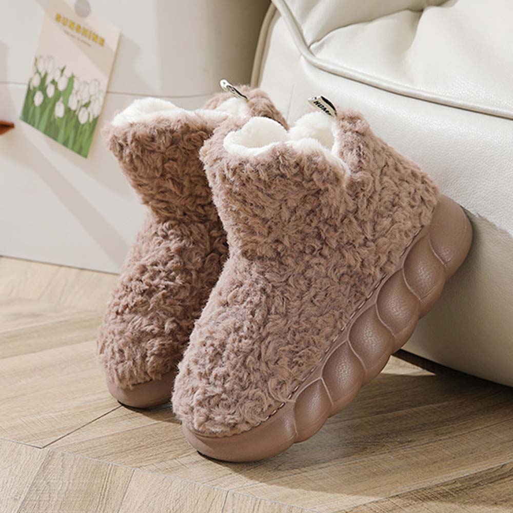 Stilvolle warme Baumwollschuhe mit dicker Sohle