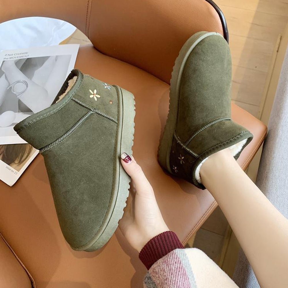 Winter neue koreanische Damen plus Samt dicke warme Baumwollschuhe