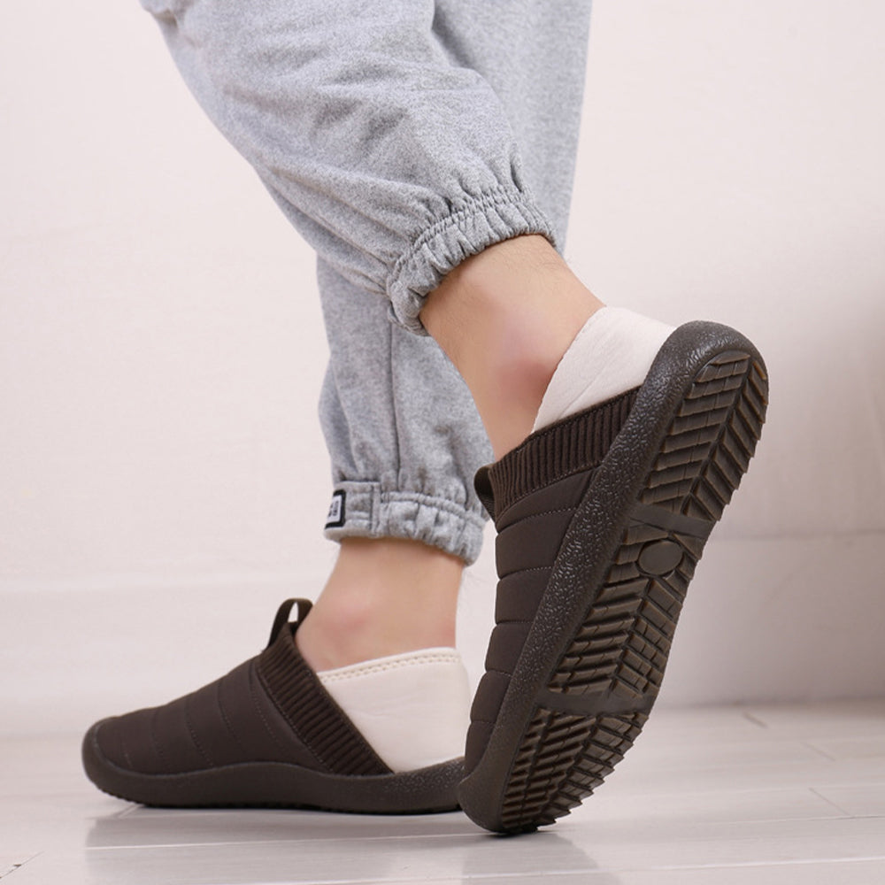 Plüschpantoffeln mit variablen Baumwollschuhen