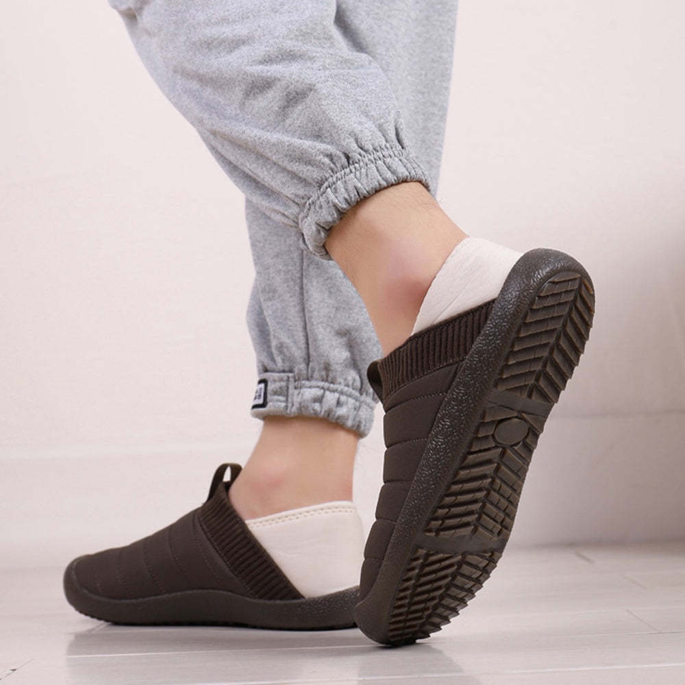Plüschpantoffeln mit variablen Baumwollschuhen