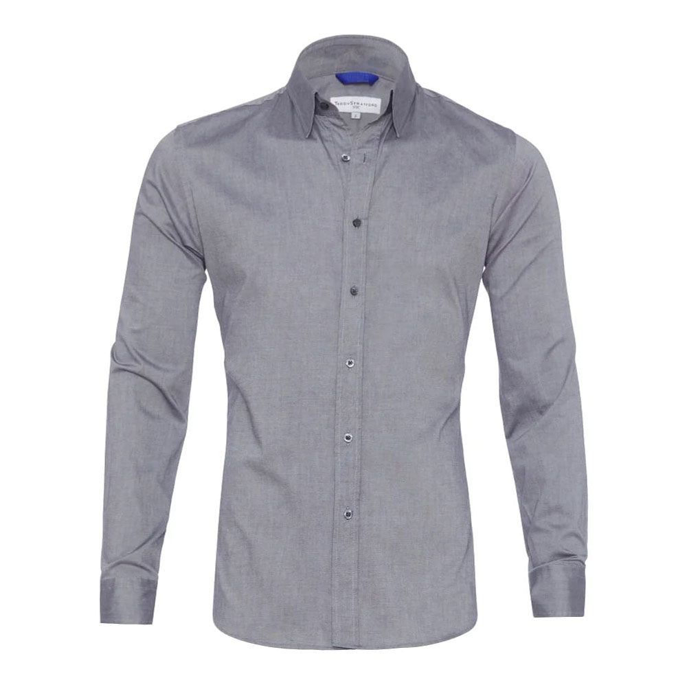THERLING Camicia elasticizzata con cerniera da uomo nuova primavera