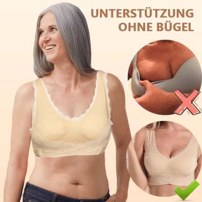 🔥2025 Neujahrsrabatt👙Bequeme Korsett-BHs aus Spitze mit überkreuzter Schnalle an der Vorderseite😊