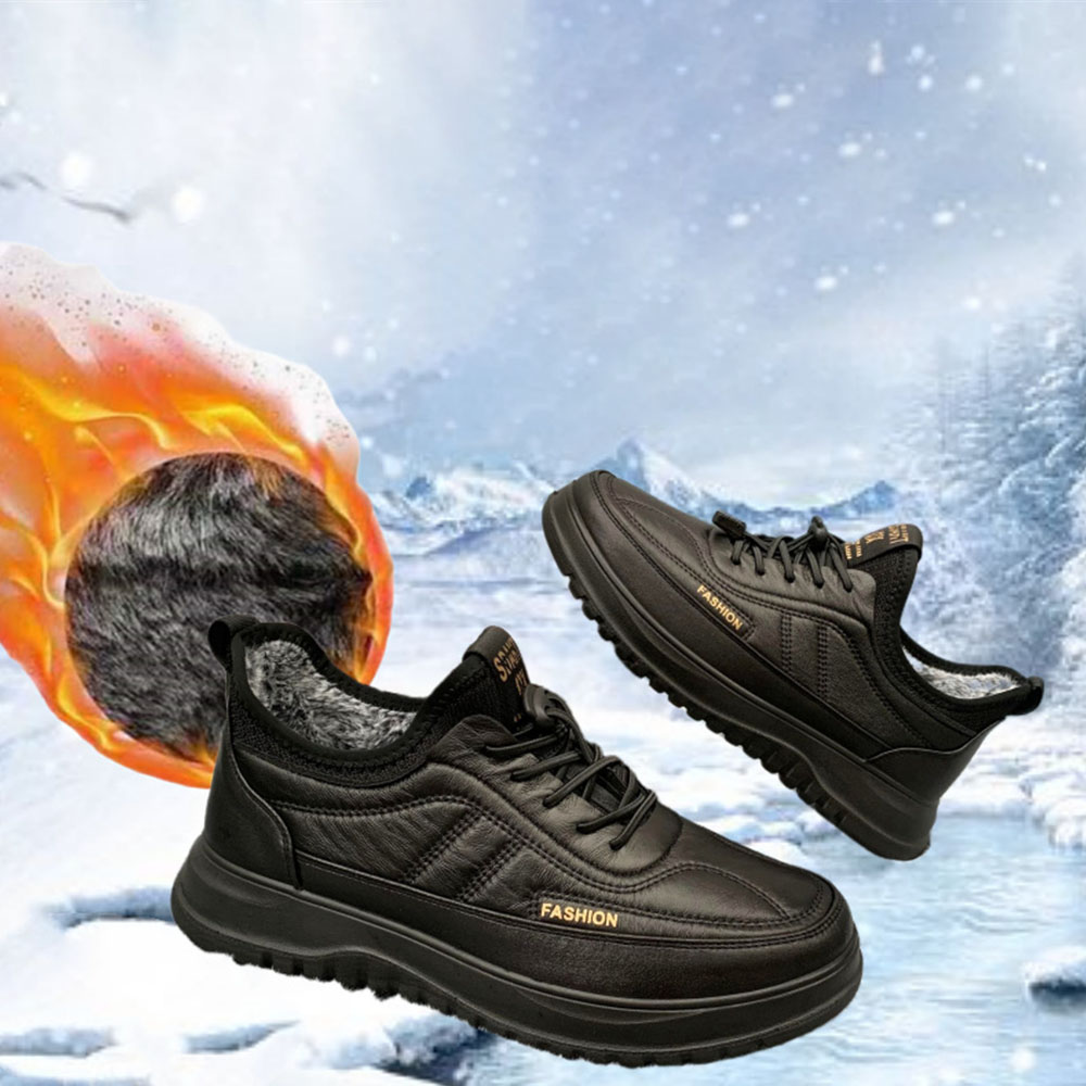 Wintersamt verdickte warme Baumwollschuhe für Herren
