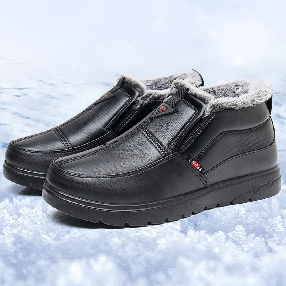 Warme Winter-Slip-on-Plus-Samt-Herren-Baumwollschuhe