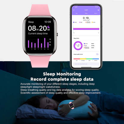 Weatsde Blutdruck Blutsauerstoff Blutzucker Überwachung Bluetooth Sprechen Musik abspielen Gesundheit Wasserdichte Smartwatch