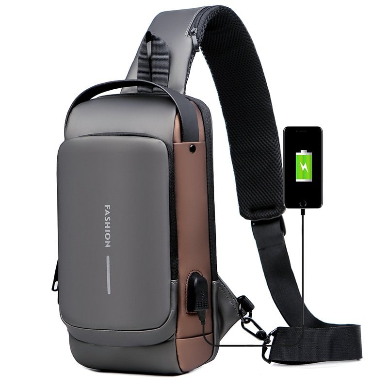 Sport-Sling mit USB-Aufladung Anti-Diebstahl-Schultertasche (Kaufen Sie 2 versandkostenfrei)