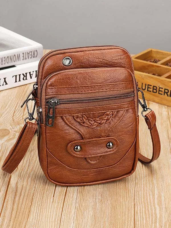Vellana | Vintage Leder Umhängetasche
