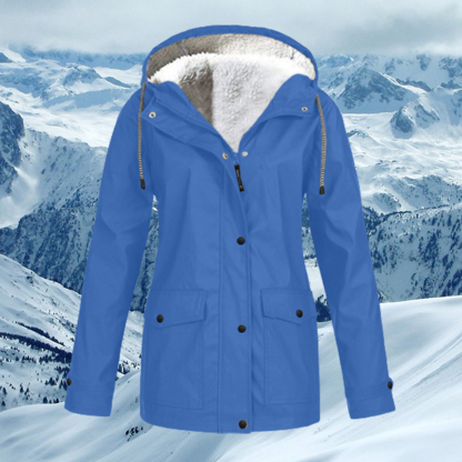 Therling Herbst und Winter neue Damen-Kapuzen-Fleecejacke