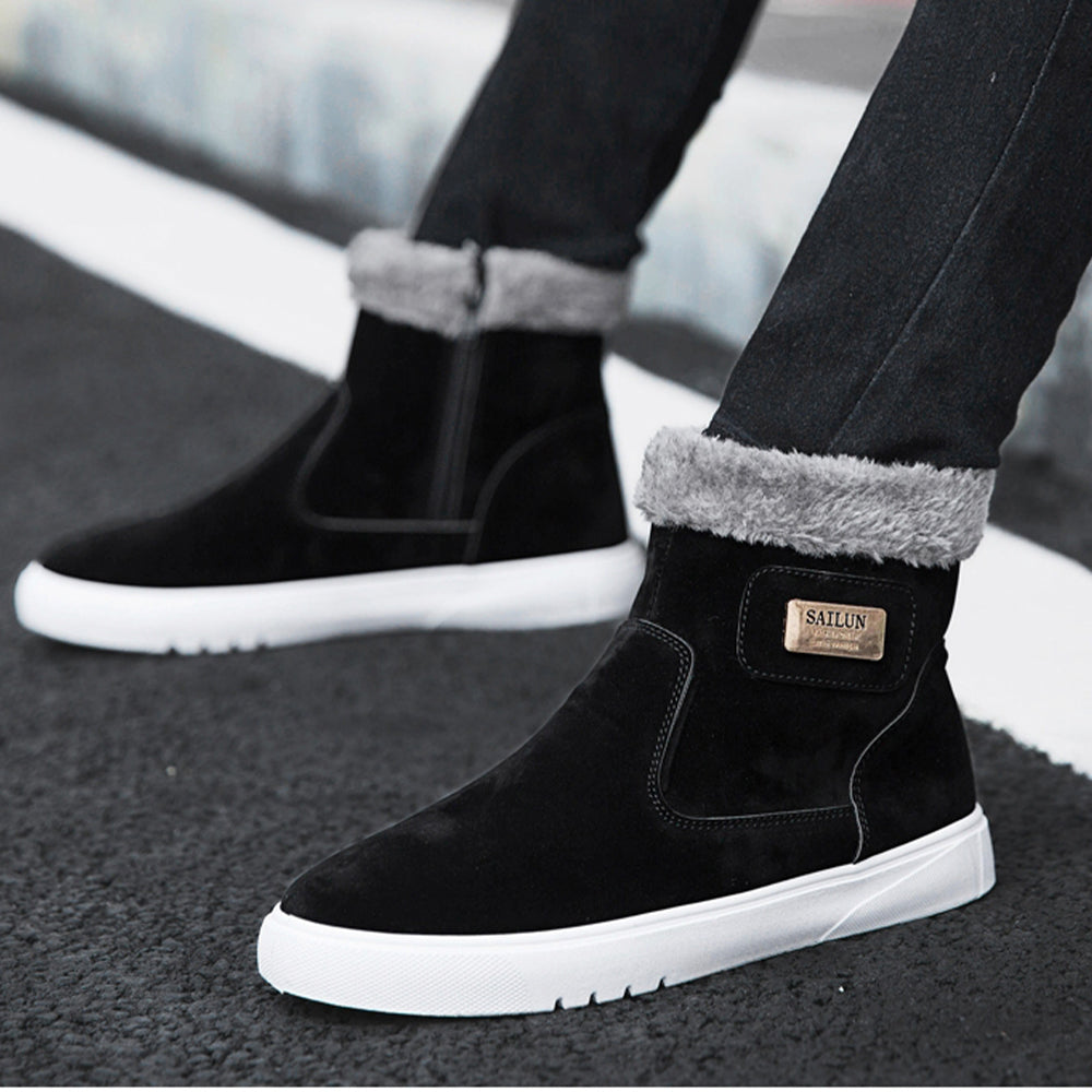 Winter dickes Fleece warme Baumwollschuhe Martin Stiefel