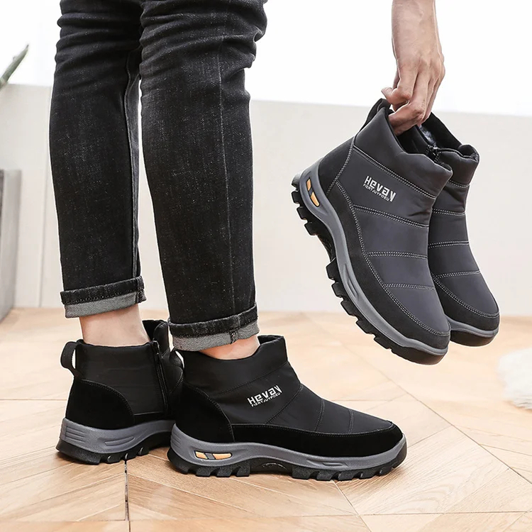 Wintermode warme wasserdichte Herren-Schneestiefel